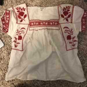 Madewell floral blouse